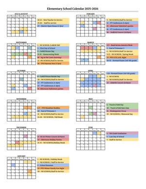2025-26 Calendar